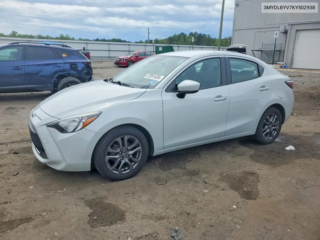 2019 Toyota Yaris Le VIN: 3MYDLBYV7KY502938 Lot: 57991426