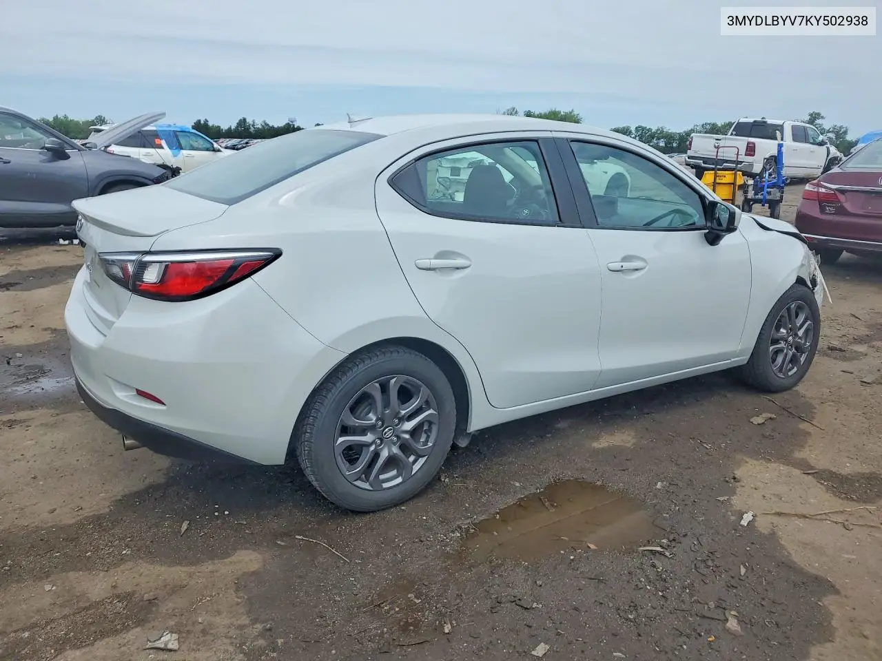 2019 Toyota Yaris Le VIN: 3MYDLBYV7KY502938 Lot: 57991426