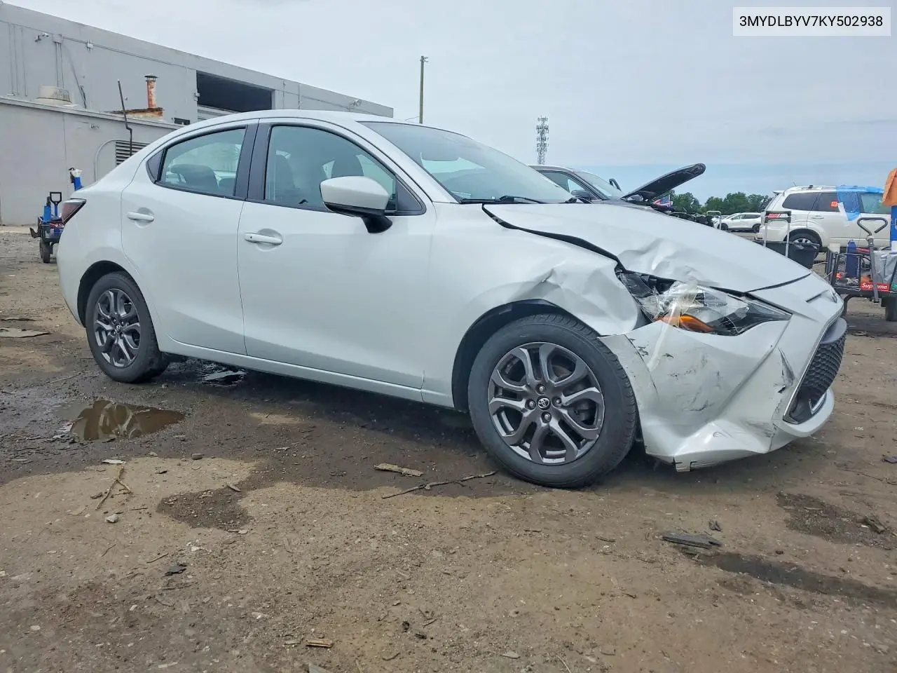 2019 Toyota Yaris Le VIN: 3MYDLBYV7KY502938 Lot: 57991426