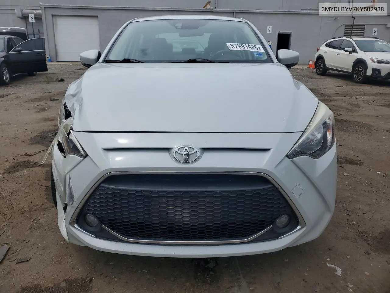 2019 Toyota Yaris Le VIN: 3MYDLBYV7KY502938 Lot: 57991426