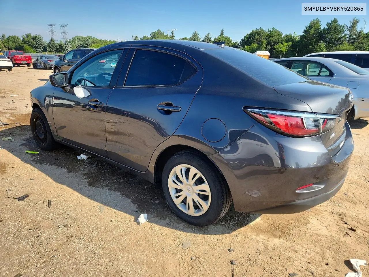 2019 Toyota Yaris L VIN: 3MYDLBYV8KY520865 Lot: 59690816