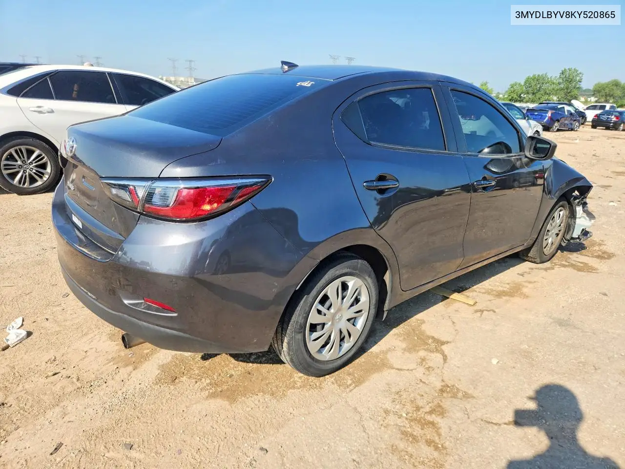 2019 Toyota Yaris L VIN: 3MYDLBYV8KY520865 Lot: 59690816