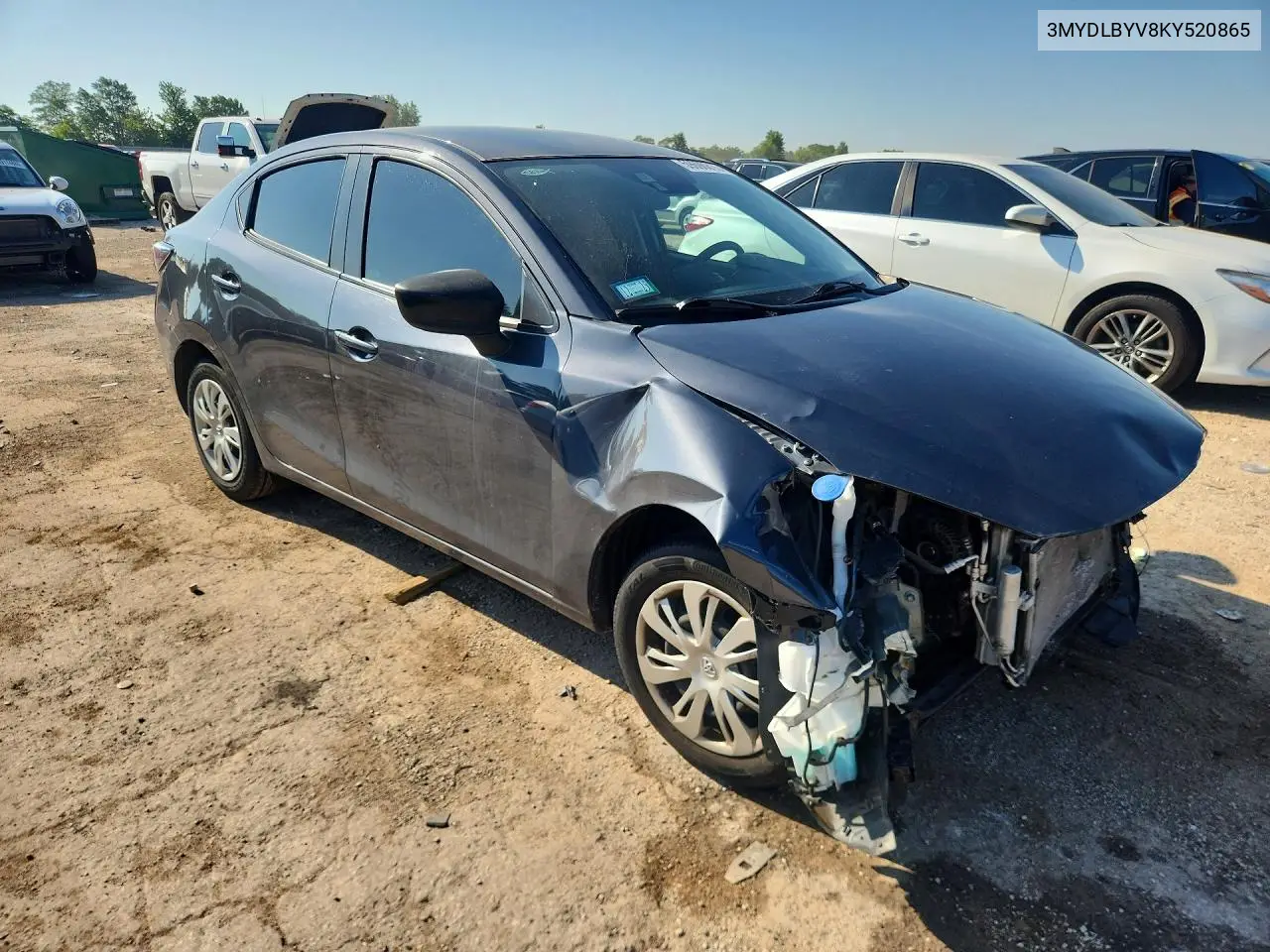 2019 Toyota Yaris L VIN: 3MYDLBYV8KY520865 Lot: 59690816