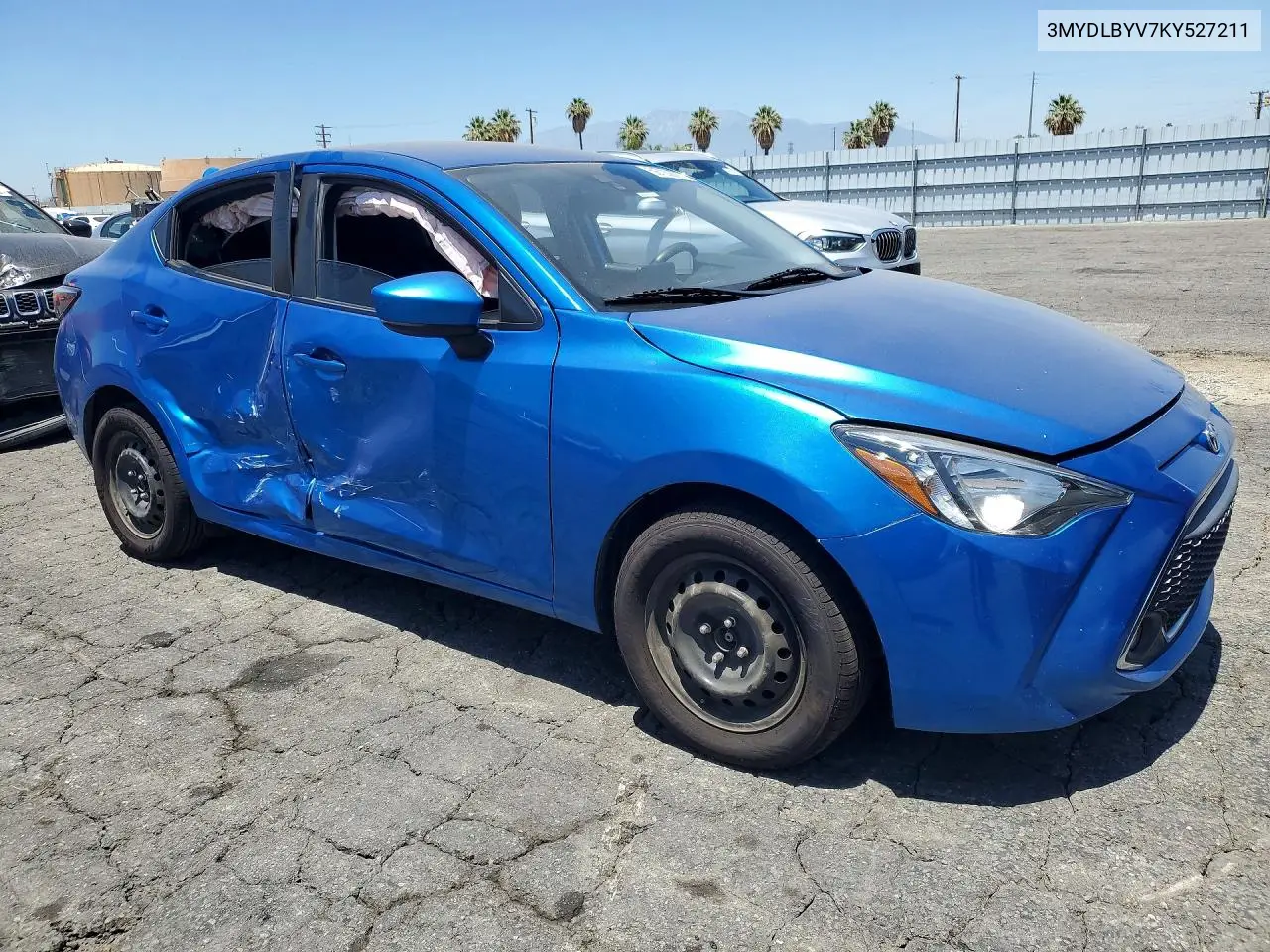2019 Toyota Yaris Le VIN: 3MYDLBYV7KY527211 Lot: 59720806