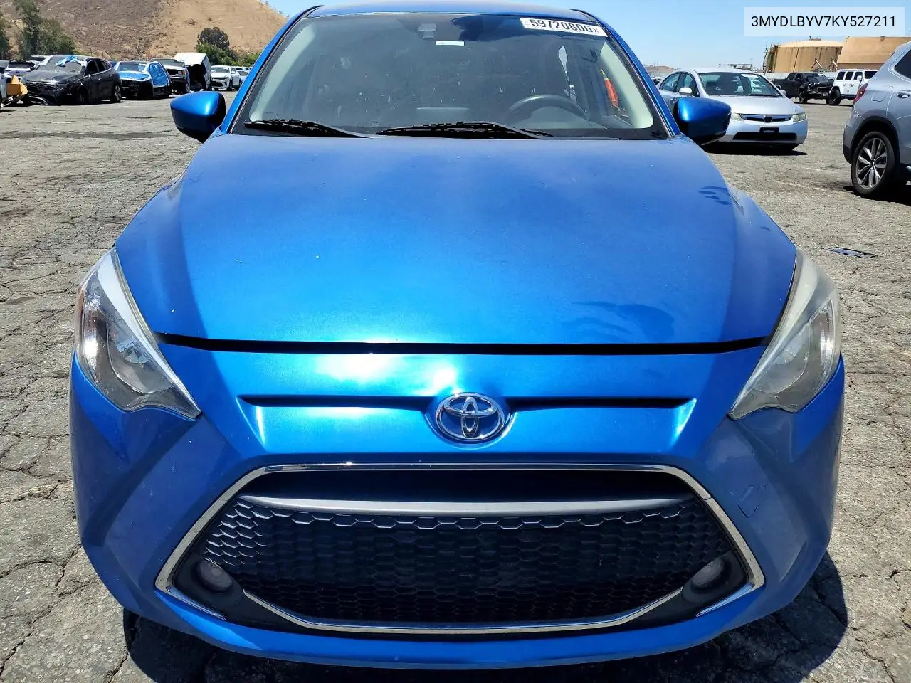 2019 Toyota Yaris Le VIN: 3MYDLBYV7KY527211 Lot: 59720806