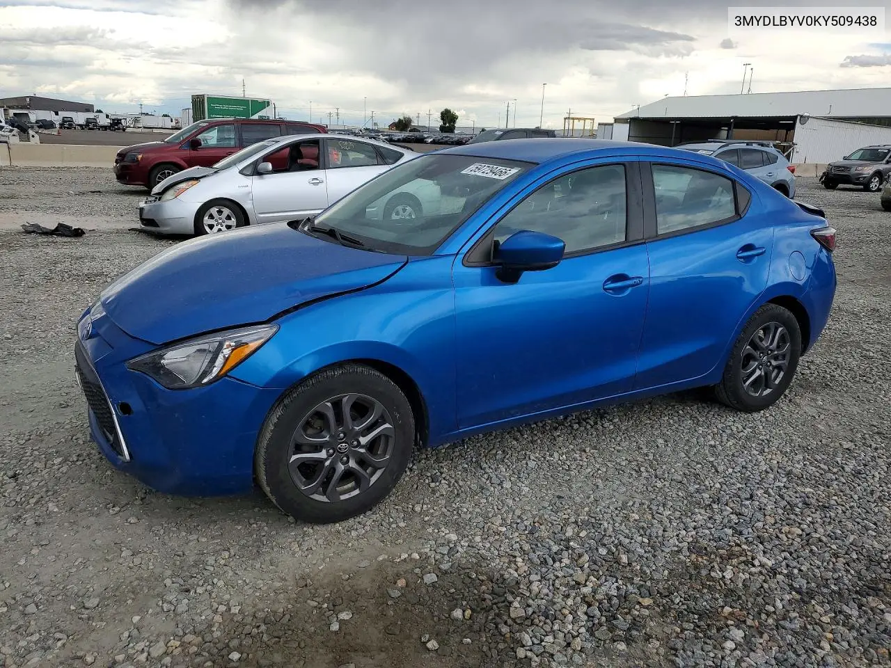 2019 Toyota Yaris Le VIN: 3MYDLBYV0KY509438 Lot: 59729466