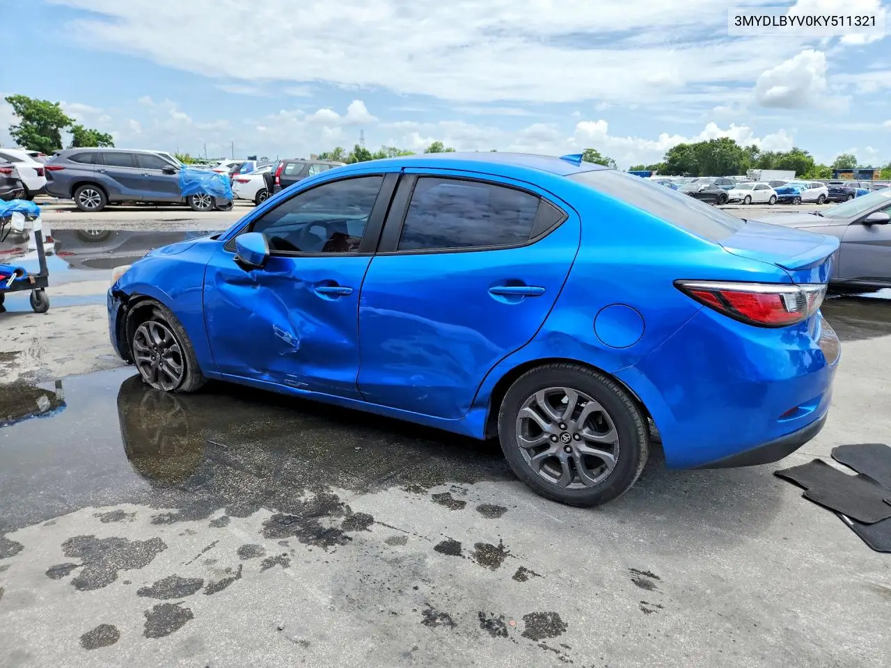 2019 Toyota Yaris Le VIN: 3MYDLBYV0KY511321 Lot: 60047806
