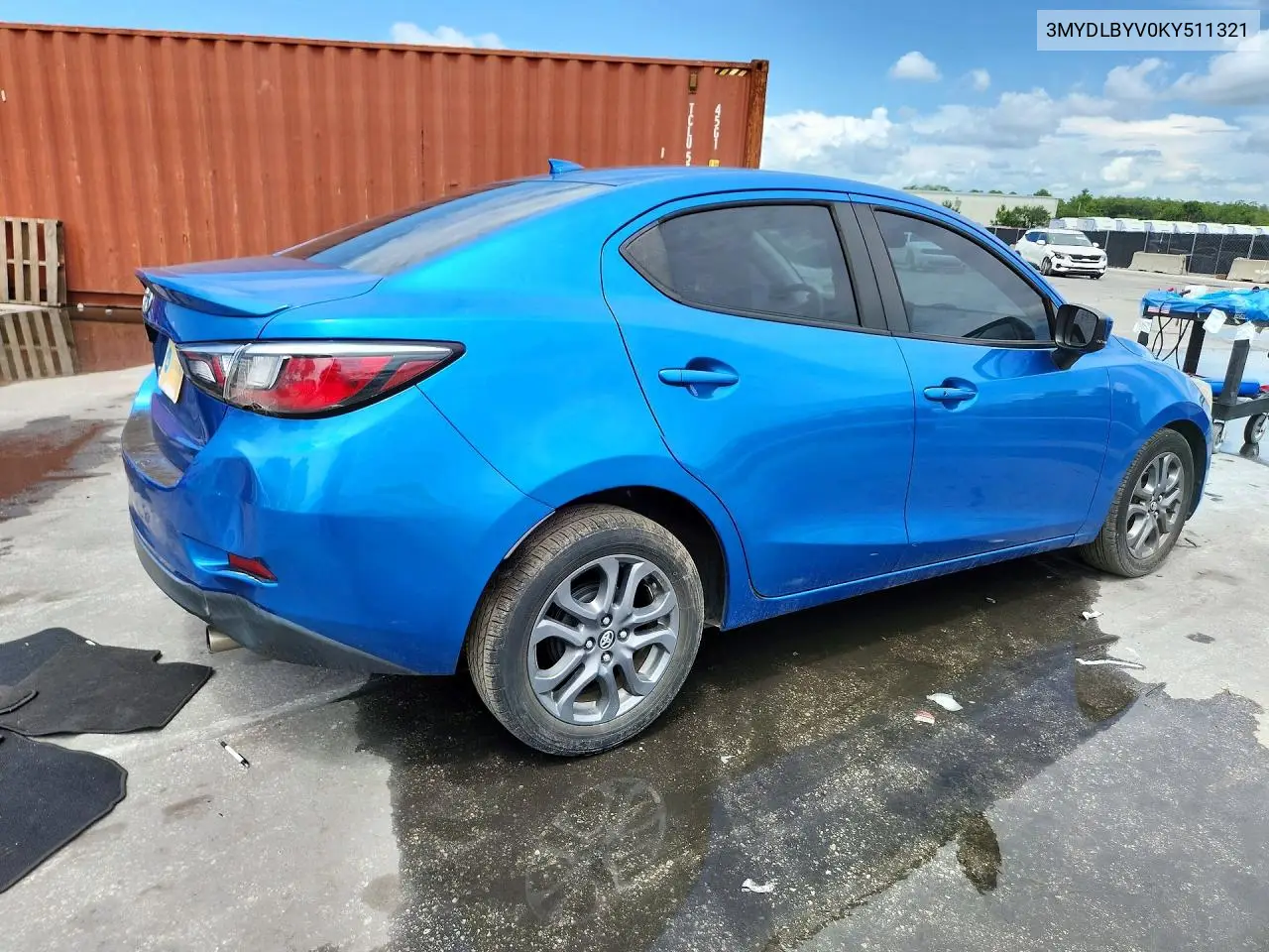 2019 Toyota Yaris Le VIN: 3MYDLBYV0KY511321 Lot: 60047806