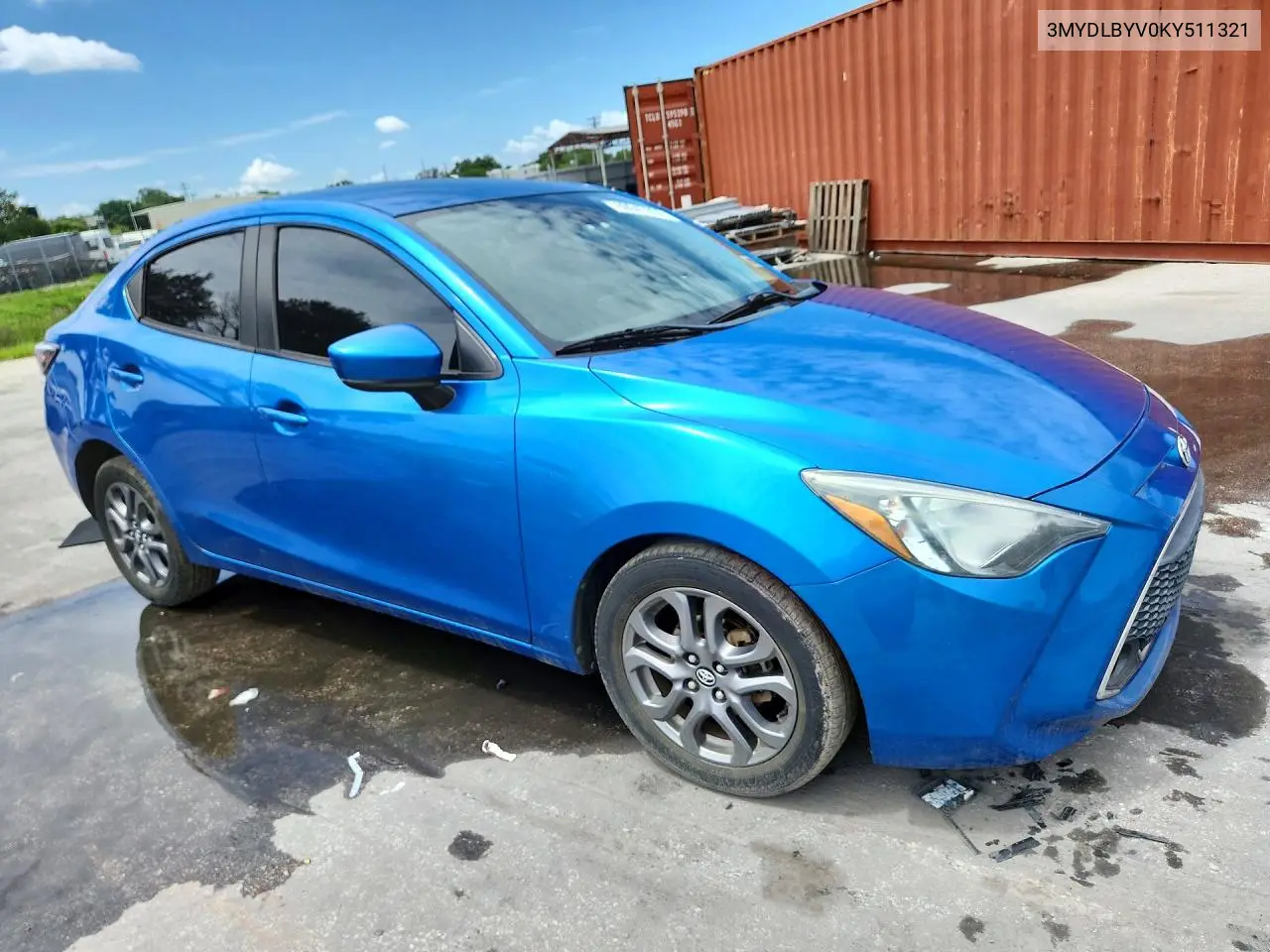 2019 Toyota Yaris Le VIN: 3MYDLBYV0KY511321 Lot: 60047806