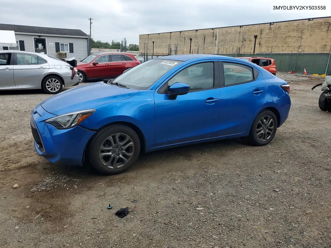 2019 Toyota Yaris Le VIN: 3MYDLBYV2KY503558 Lot: 60329826