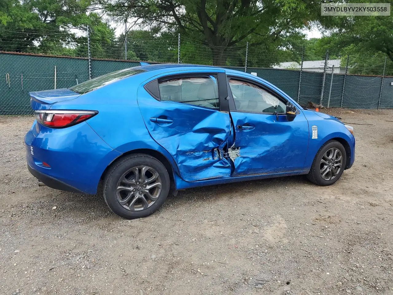 2019 Toyota Yaris Le VIN: 3MYDLBYV2KY503558 Lot: 60329826