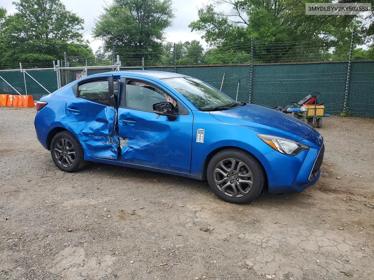 2019 Toyota Yaris Le VIN: 3MYDLBYV2KY503558 Lot: 60329826