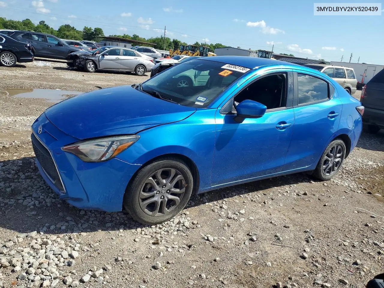 2019 Toyota Yaris Le VIN: 3MYDLBYV2KY520439 Lot: 60363136