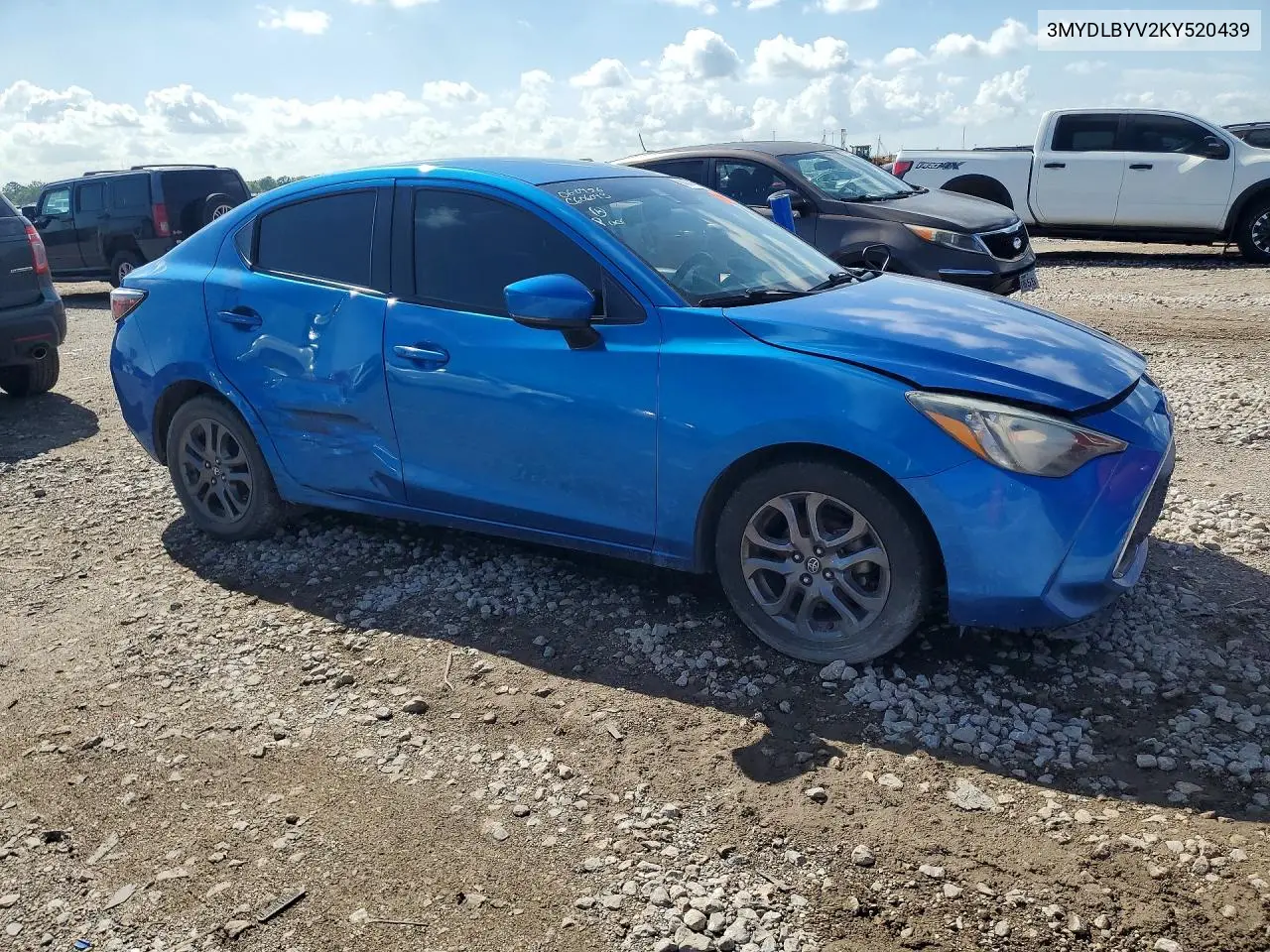 2019 Toyota Yaris Le VIN: 3MYDLBYV2KY520439 Lot: 60363136