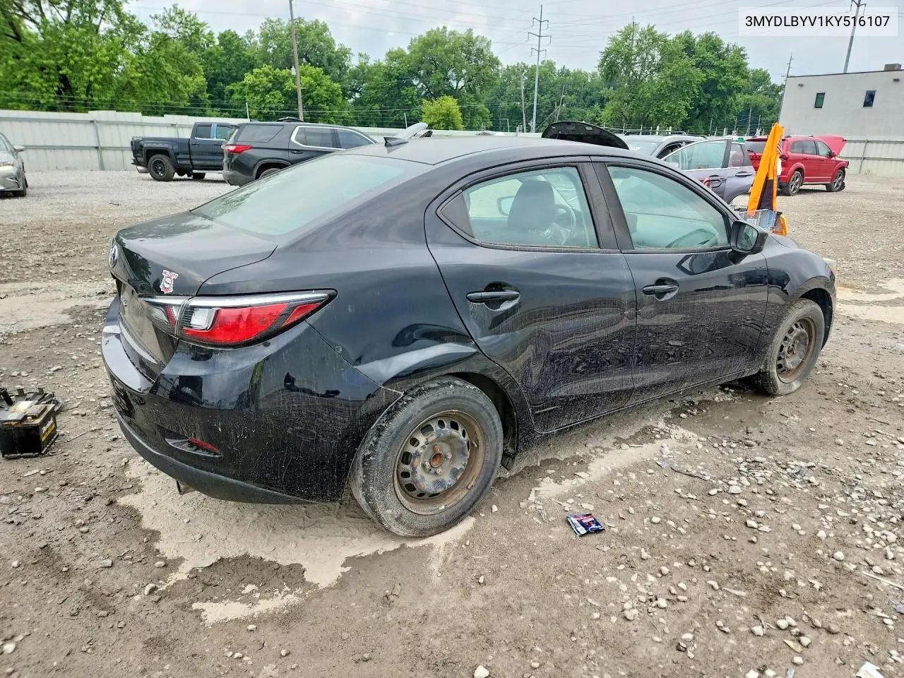 2019 Toyota Yaris L VIN: 3MYDLBYV1KY516107 Lot: 60763176