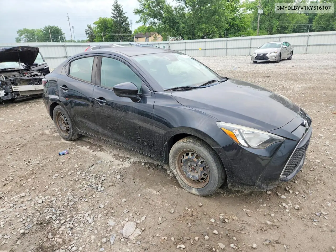 2019 Toyota Yaris L VIN: 3MYDLBYV1KY516107 Lot: 60763176