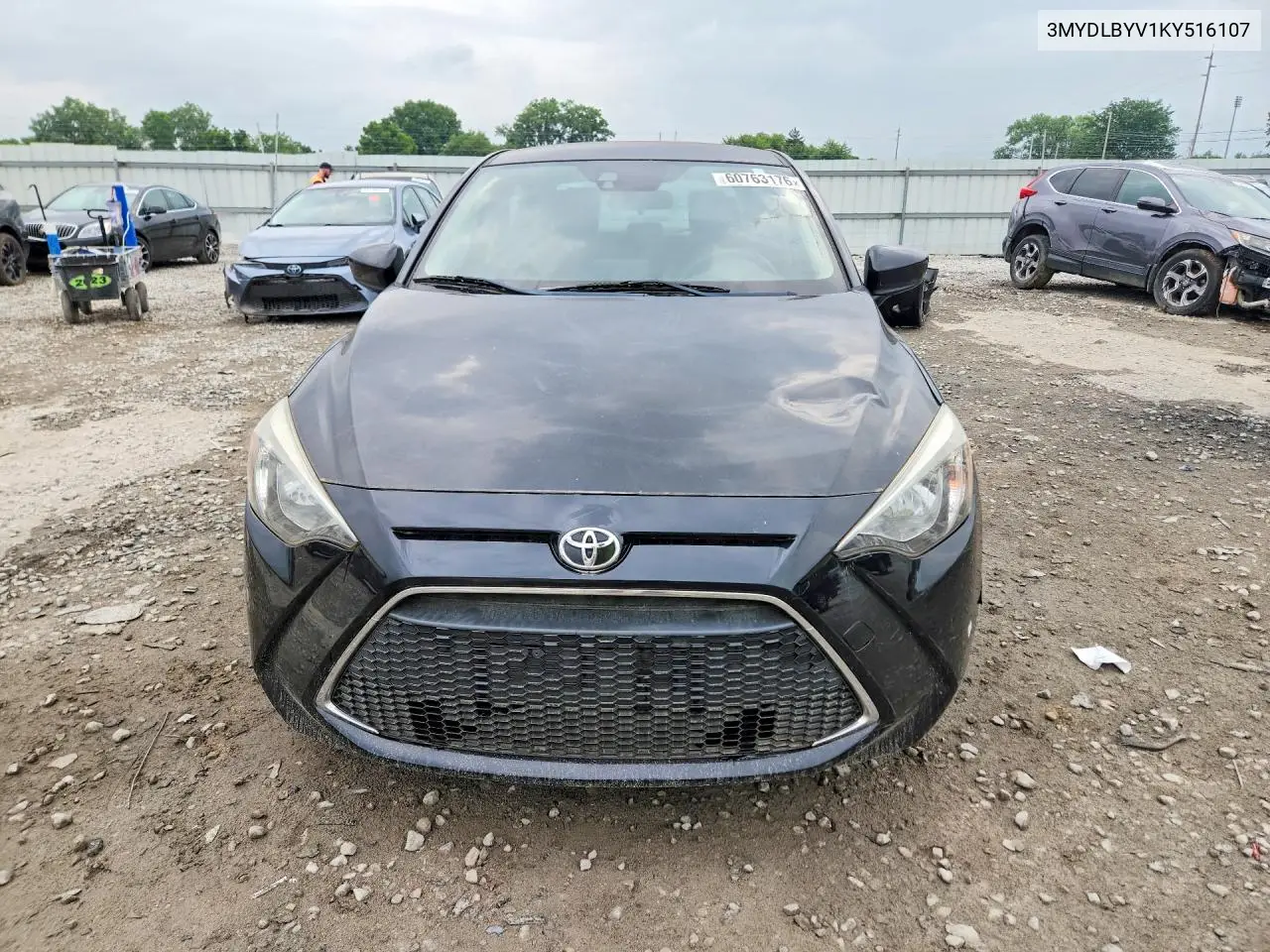2019 Toyota Yaris L VIN: 3MYDLBYV1KY516107 Lot: 60763176