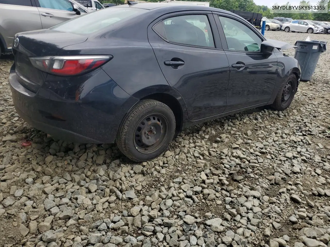 2019 Toyota Yaris L VIN: 3MYDLBYV5KY513355 Lot: 60792316