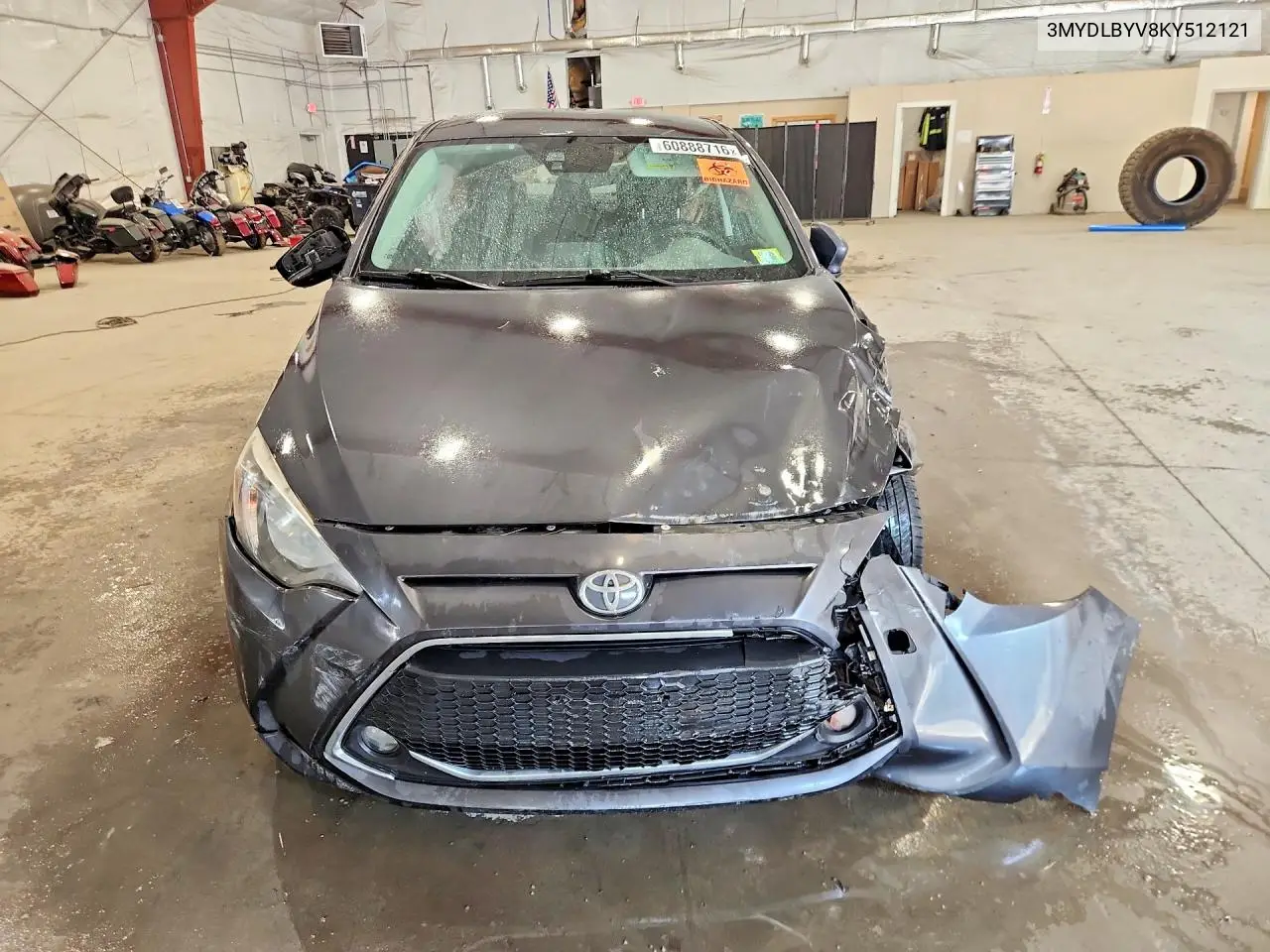 2019 Toyota Yaris Le VIN: 3MYDLBYV8KY512121 Lot: 60888716
