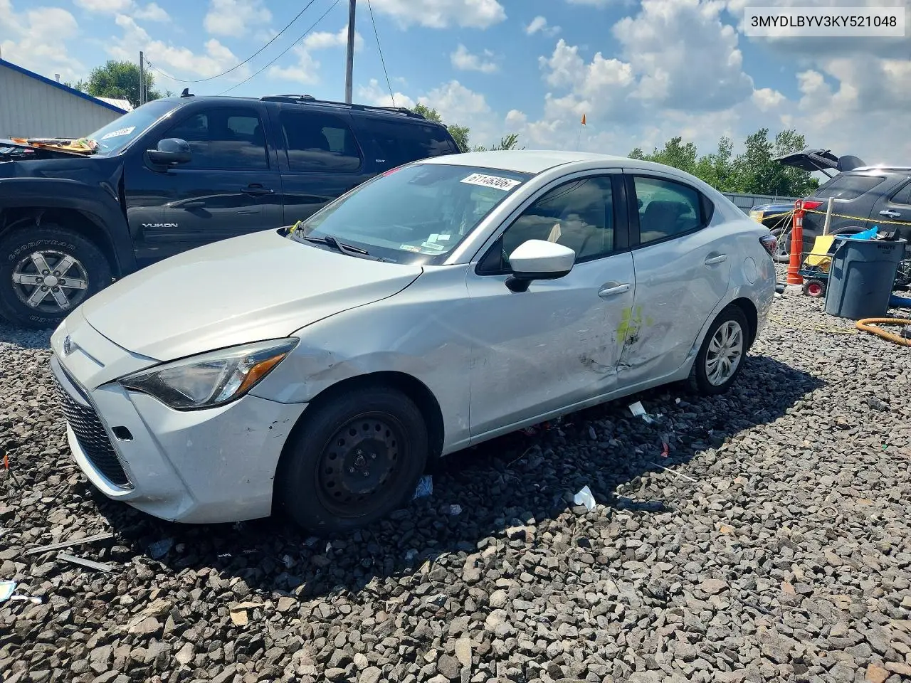 2019 Toyota Yaris L VIN: 3MYDLBYV3KY521048 Lot: 61146306