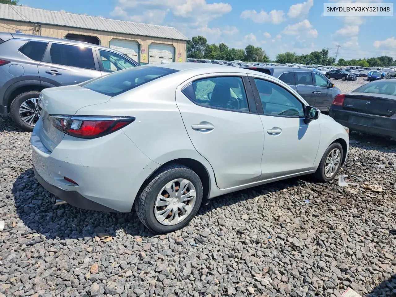 2019 Toyota Yaris L VIN: 3MYDLBYV3KY521048 Lot: 61146306