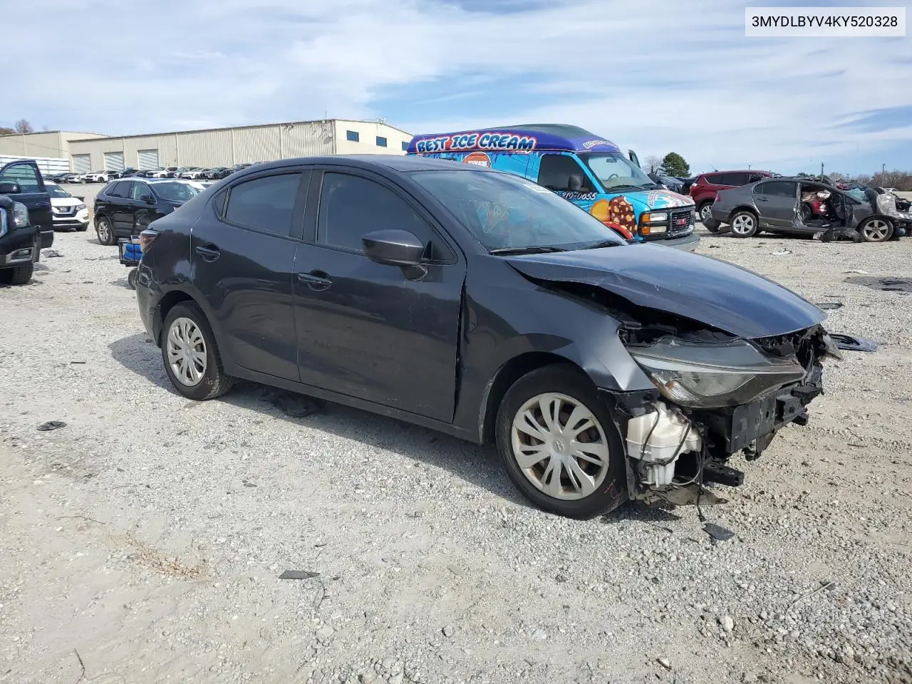 3MYDLBYV4KY520328 2019 Toyota Yaris L