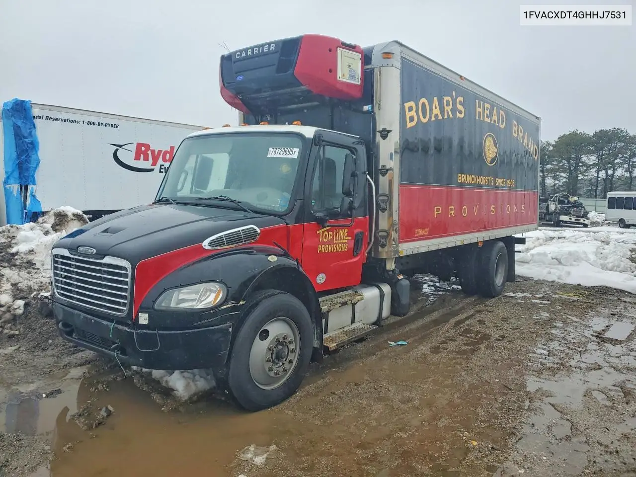 2016 Freightliner Business Class M2 Refrigerated Box Truck VIN: 1FVACXDT4GHHJ7531 Lot: 78729695