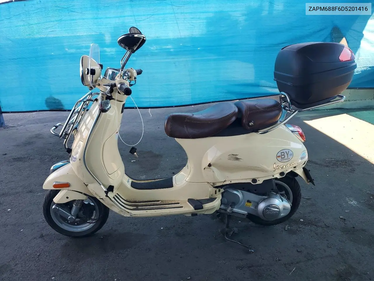 2013 Vespa Lx 150Ie VIN: ZAPM688F6D5201416 Lot: 58209986