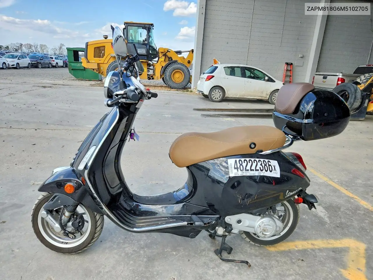 2021 Vespa Primavera/Sprint 150 VIN: ZAPM818G6M5102705 Lot: 48222386