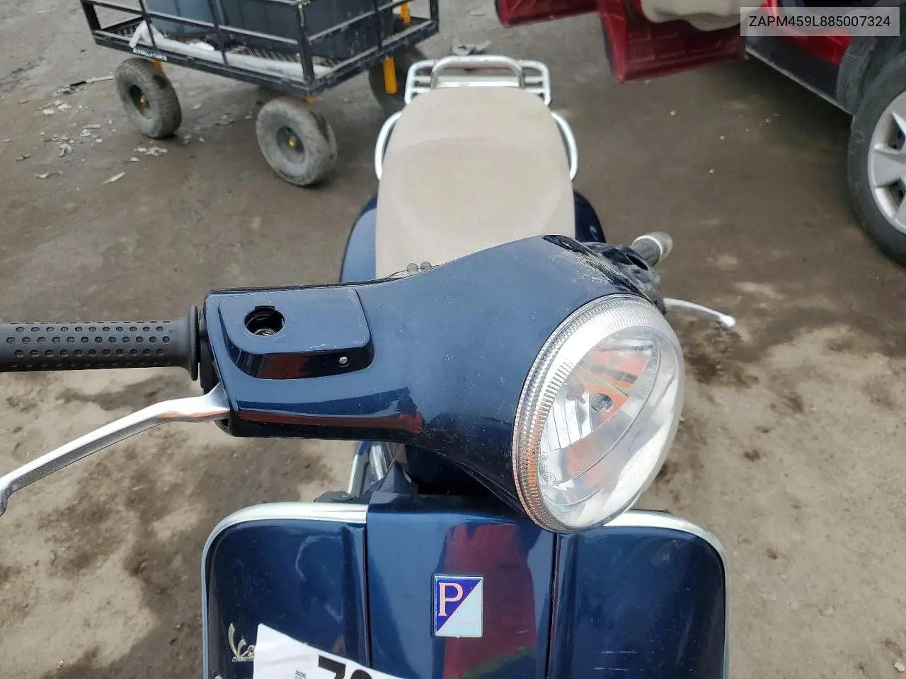2008 Vespa Gts 250 VIN: ZAPM459L885007324 Lot: 73222985