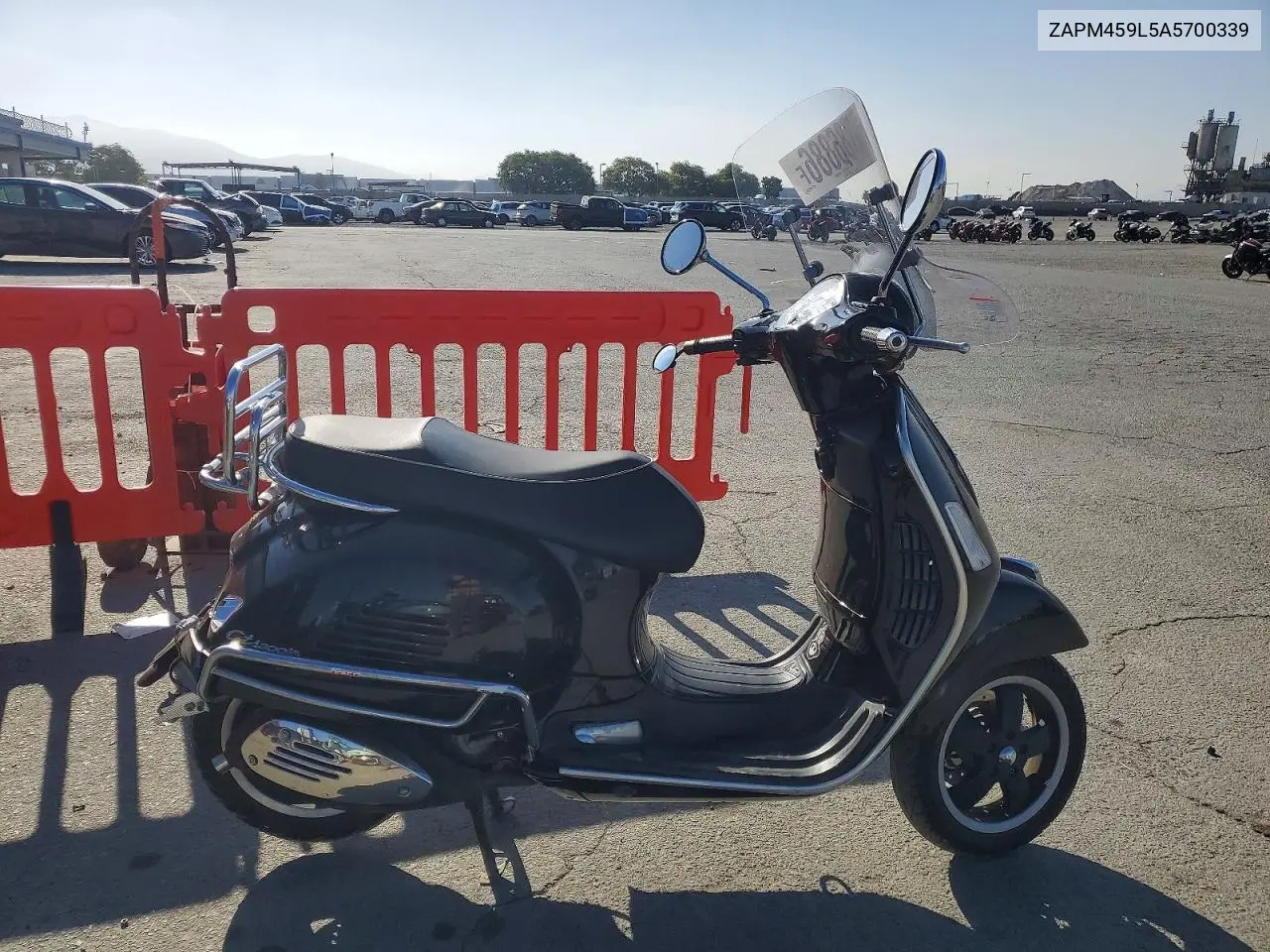 2010 Vespa Gts 300 Super VIN: ZAPM459L5A5700339 Lot: 56786886