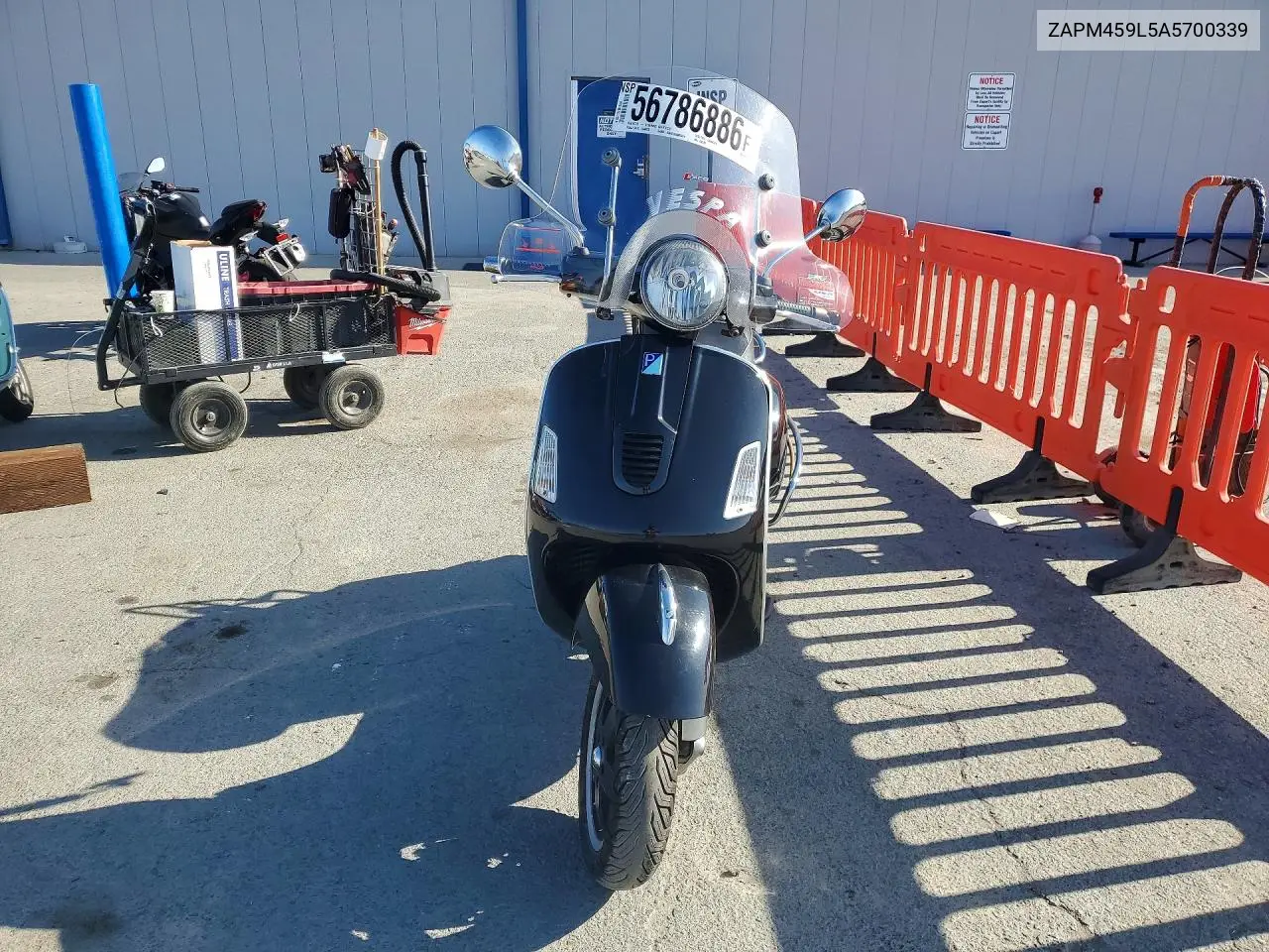2010 Vespa Gts 300 Super VIN: ZAPM459L5A5700339 Lot: 56786886