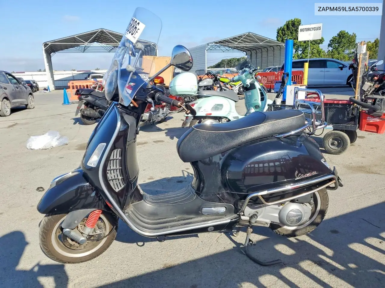 2010 Vespa Gts 300 Super VIN: ZAPM459L5A5700339 Lot: 56786886