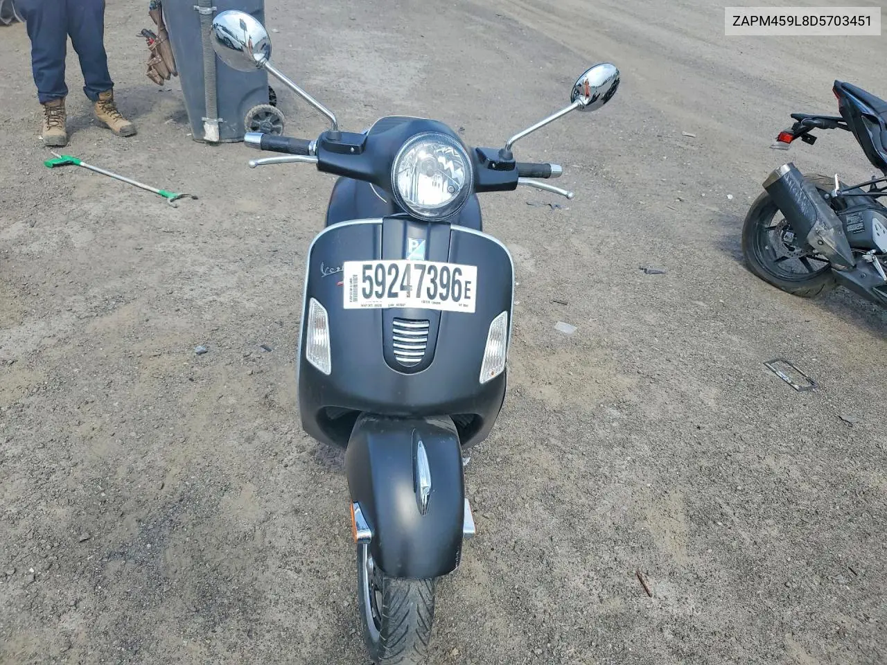 2013 Vespa Gts 300 Super VIN: ZAPM459L8D5703451 Lot: 59247396