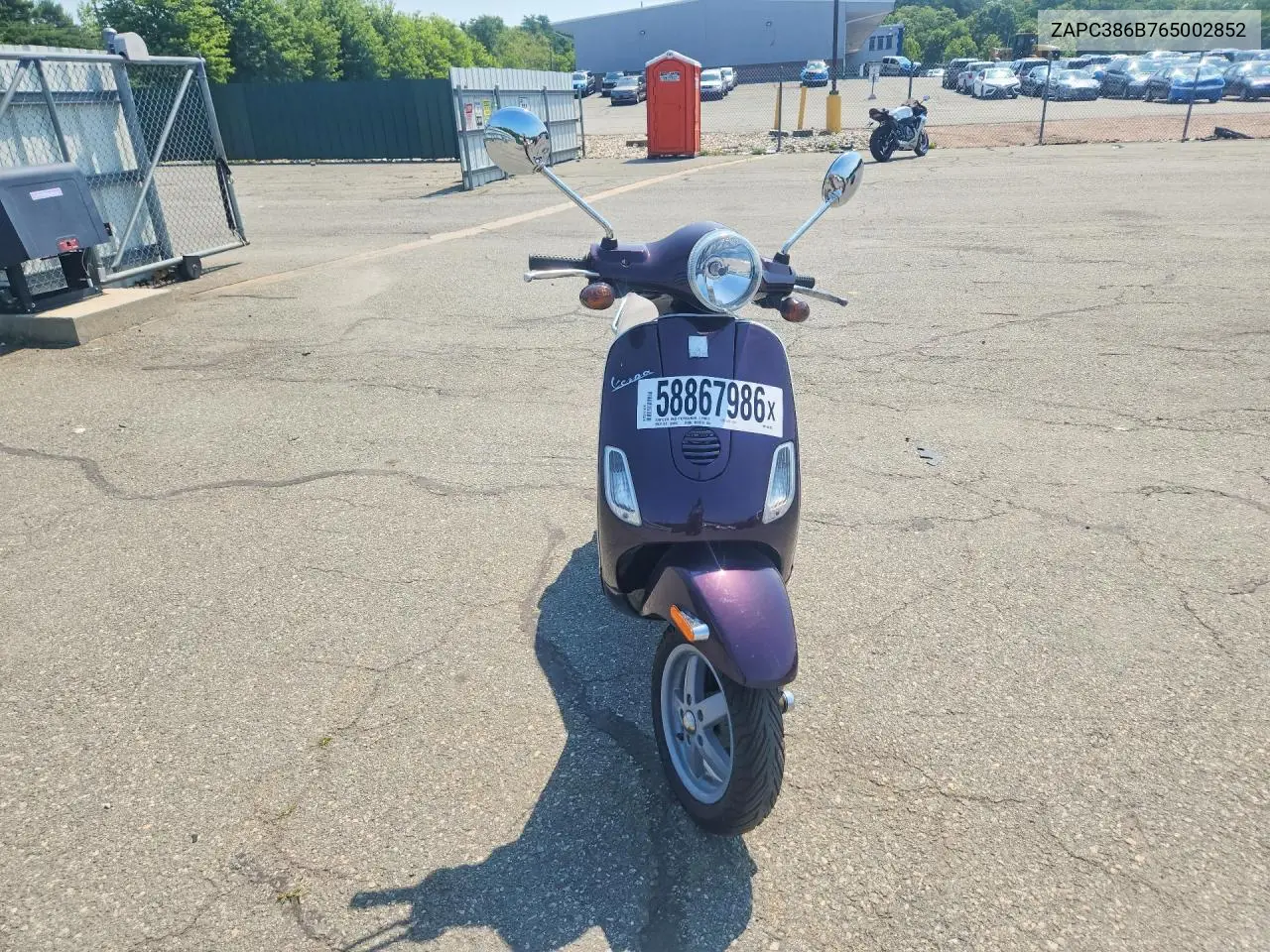 2006 Vespa Lx 50 VIN: ZAPC386B765002852 Lot: 58867986