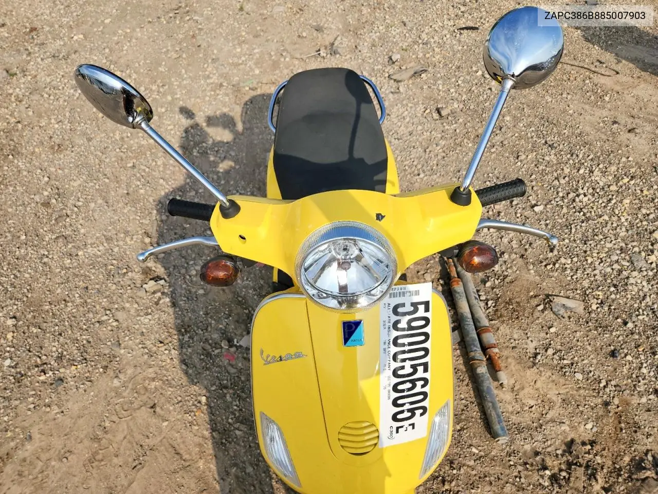 2008 Vespa Lx 50 VIN: ZAPC386B885007903 Lot: 59005606