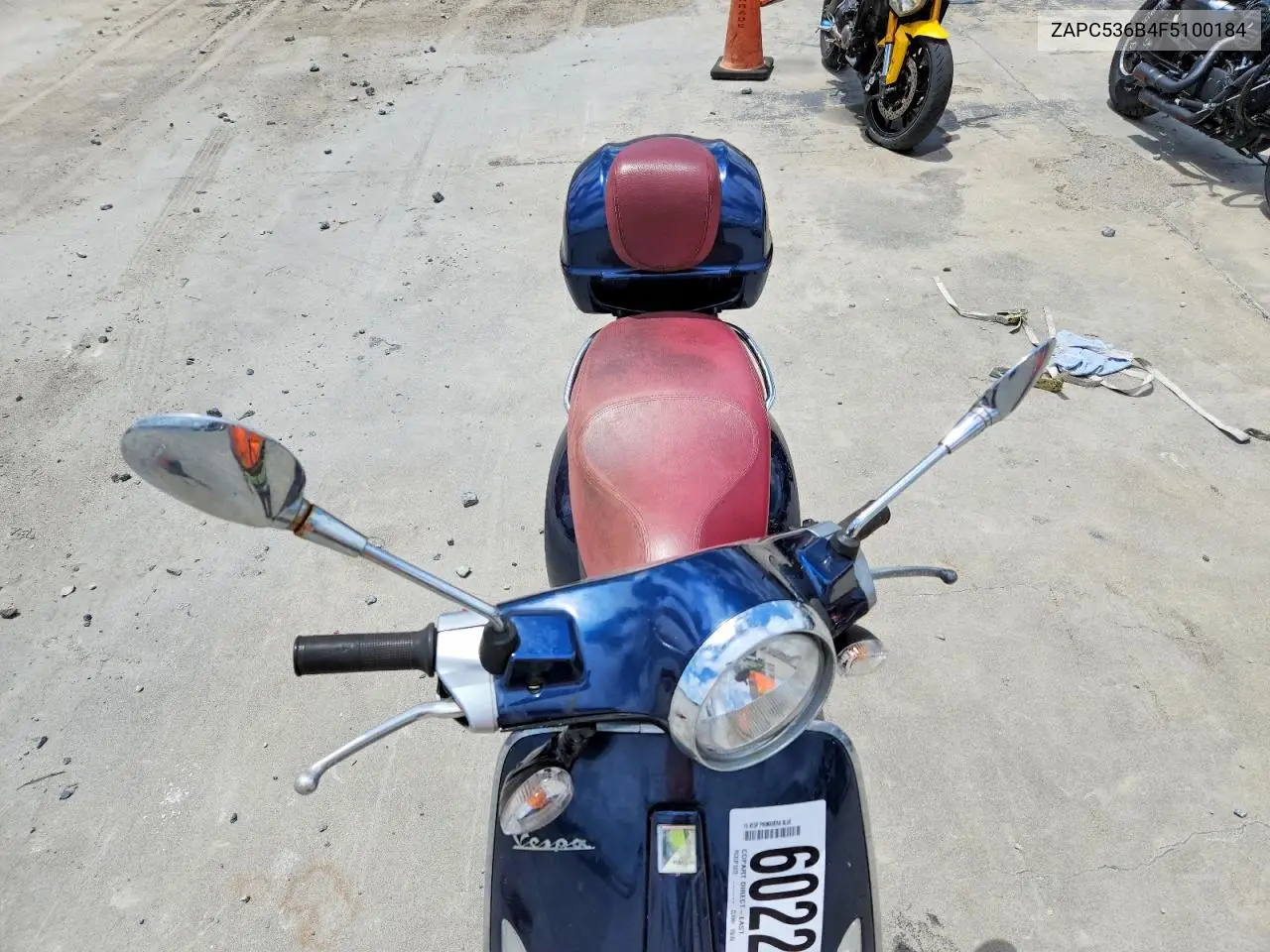 2015 Vespa Primavera 50 4V Ie VIN: ZAPC536B4F5100184 Lot: 60227456