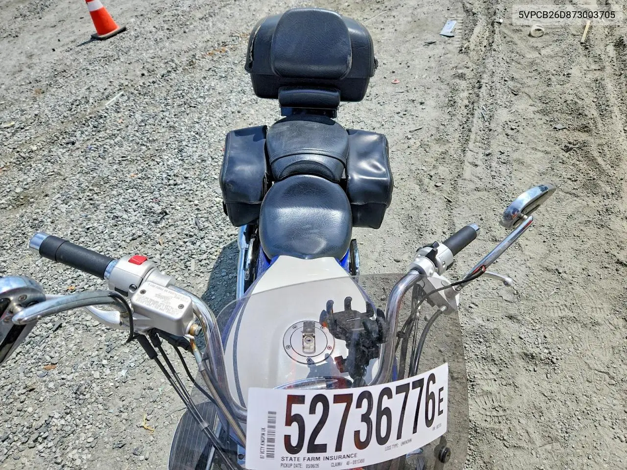 2007 Victory Motorcycles Kingpin VIN: 5VPCB26D873003705 Lot: 52736776