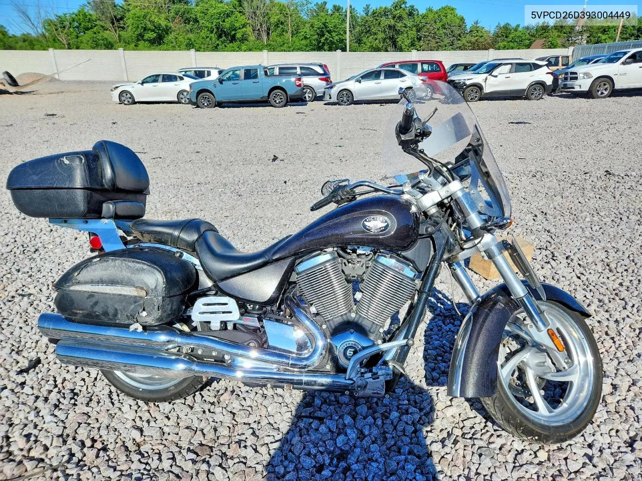 2009 Victory Motorcycles Kingpin Touring VIN: 5VPCD26D393004449 Lot: 57840286