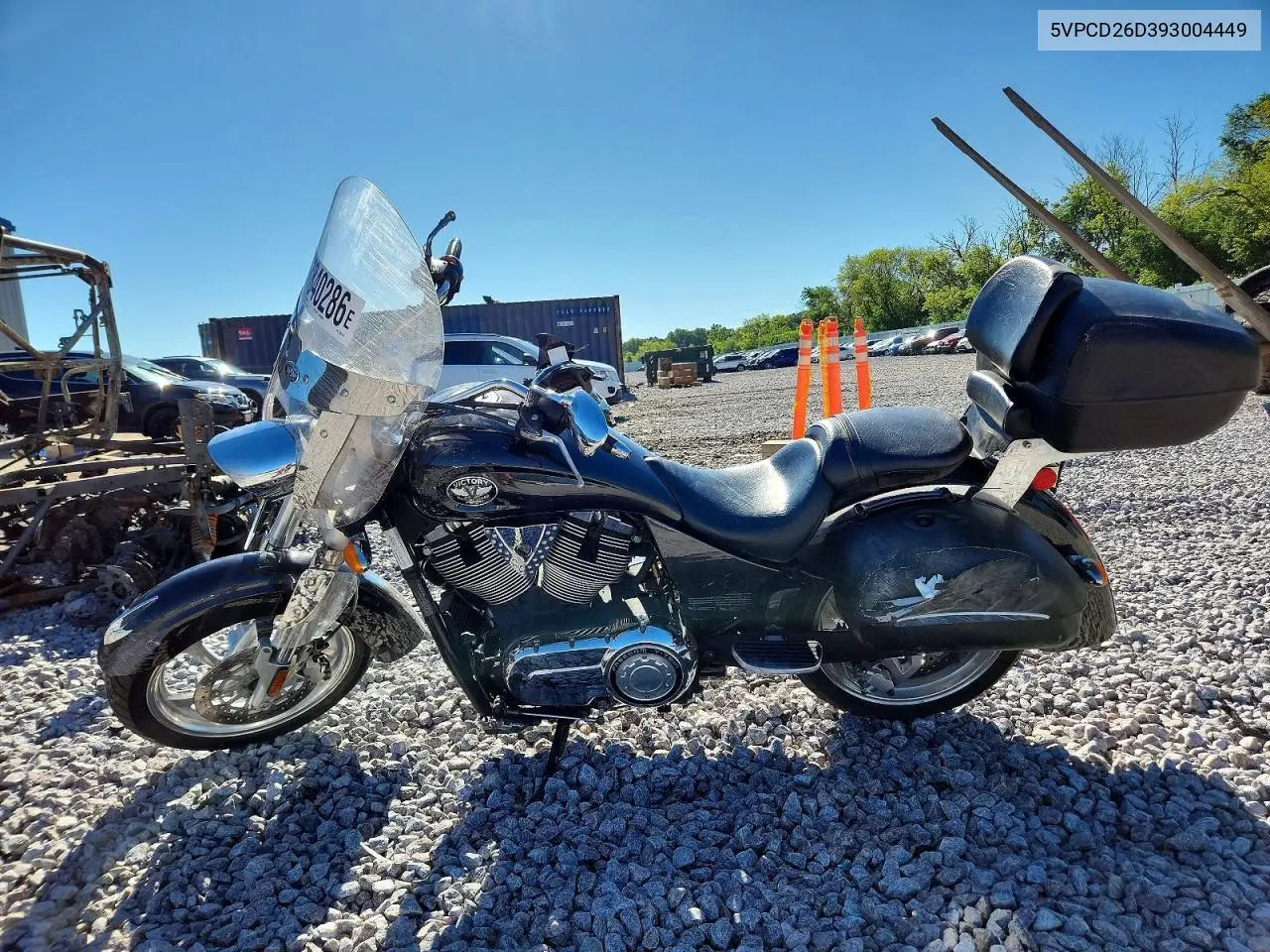 2009 Victory Motorcycles Kingpin Touring VIN: 5VPCD26D393004449 Lot: 57840286