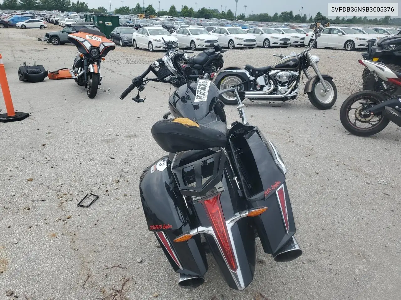 2011 Victory Motorcycles Cross Country Standard VIN: 5VPDB36N9B3005376 Lot: 60556365