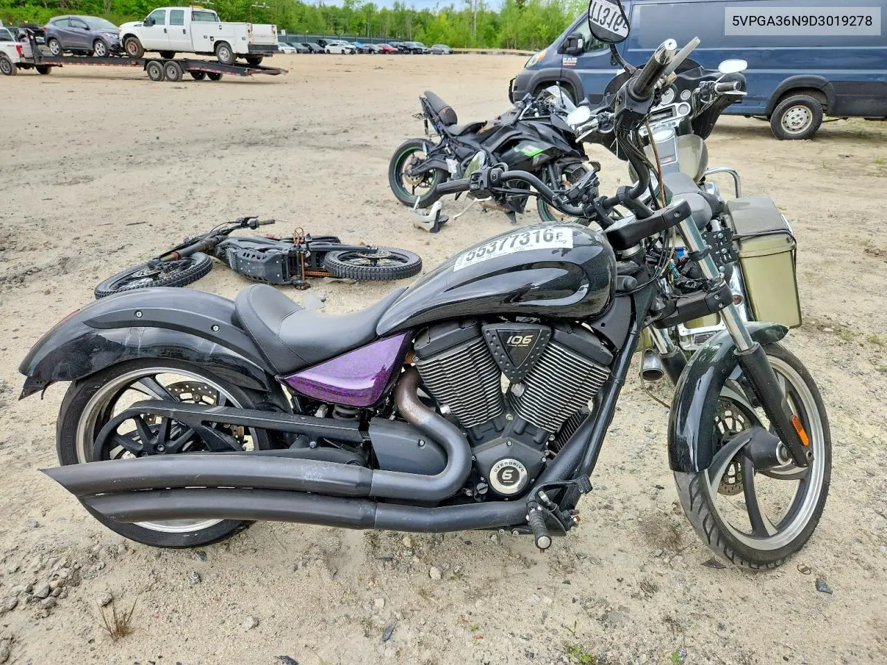2013 Victory Motorcycles Vegas 8-Ball VIN: 5VPGA36N9D3019278 Lot: 55377316