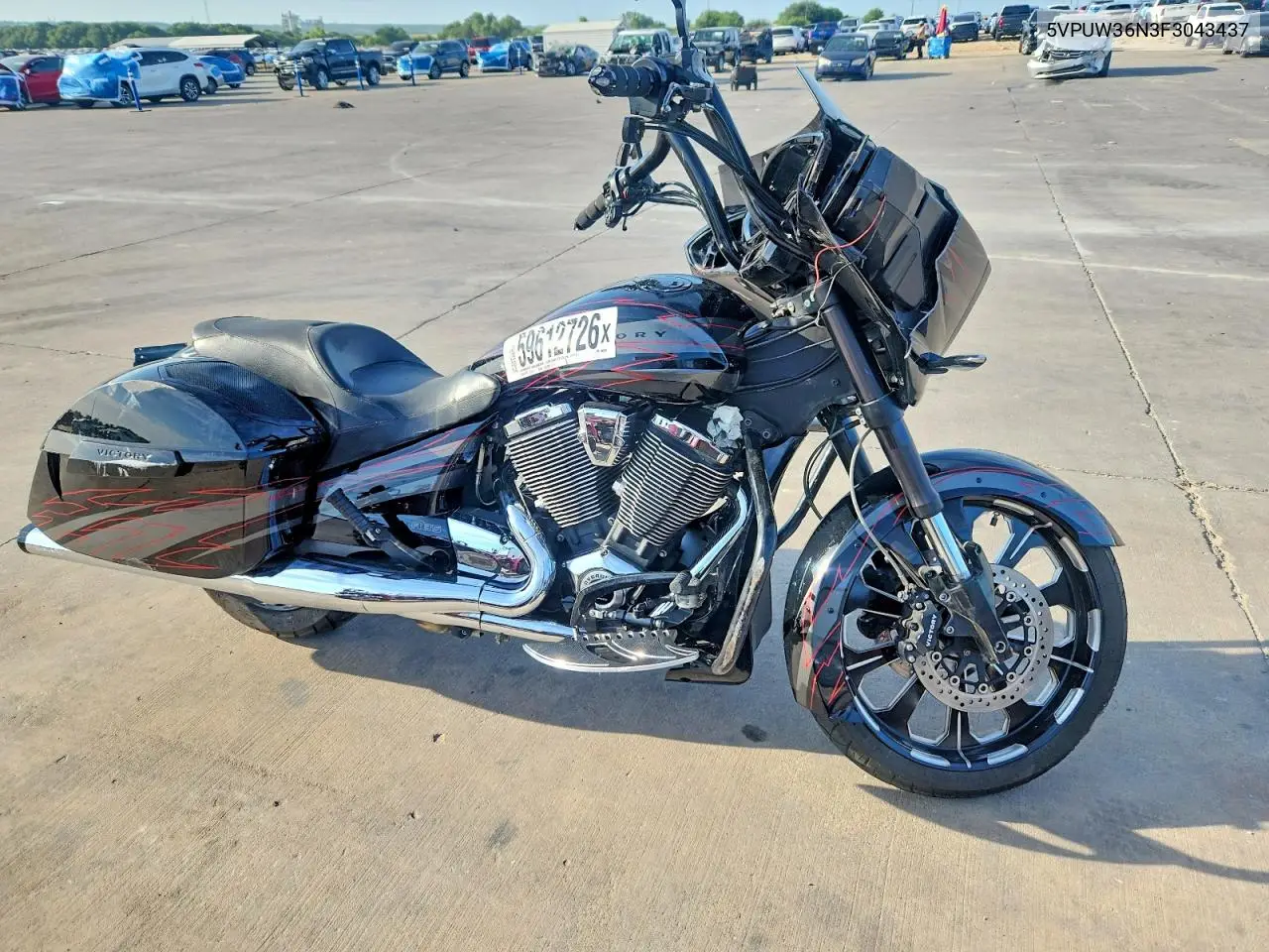 2015 Victory Motorcycles Magnum X-1 VIN: 5VPUW36N3F3043437 Lot: 59612726