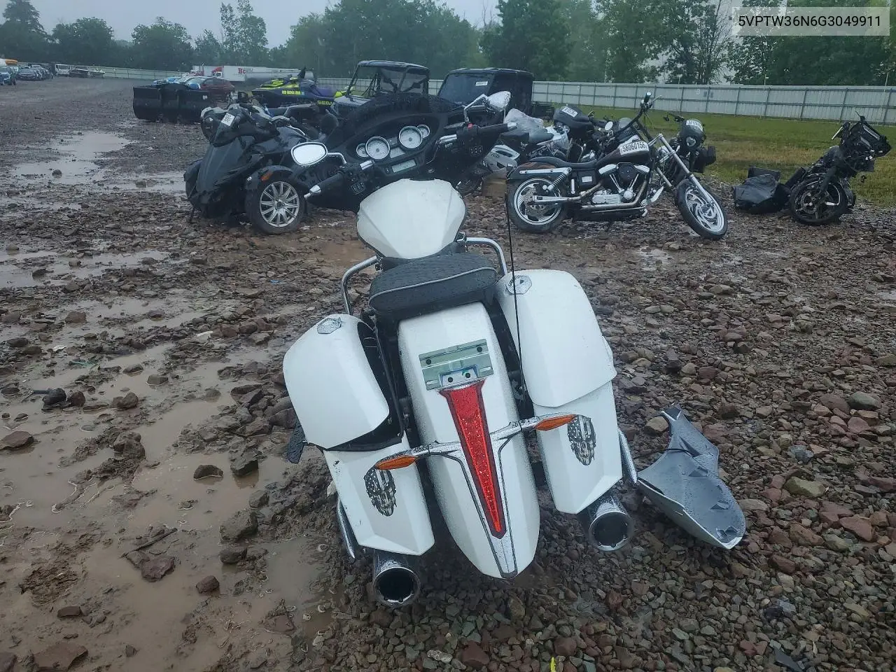2016 Victory Motorcycles Cross Country Tour VIN: 5VPTW36N6G3049911 Lot: 57415306