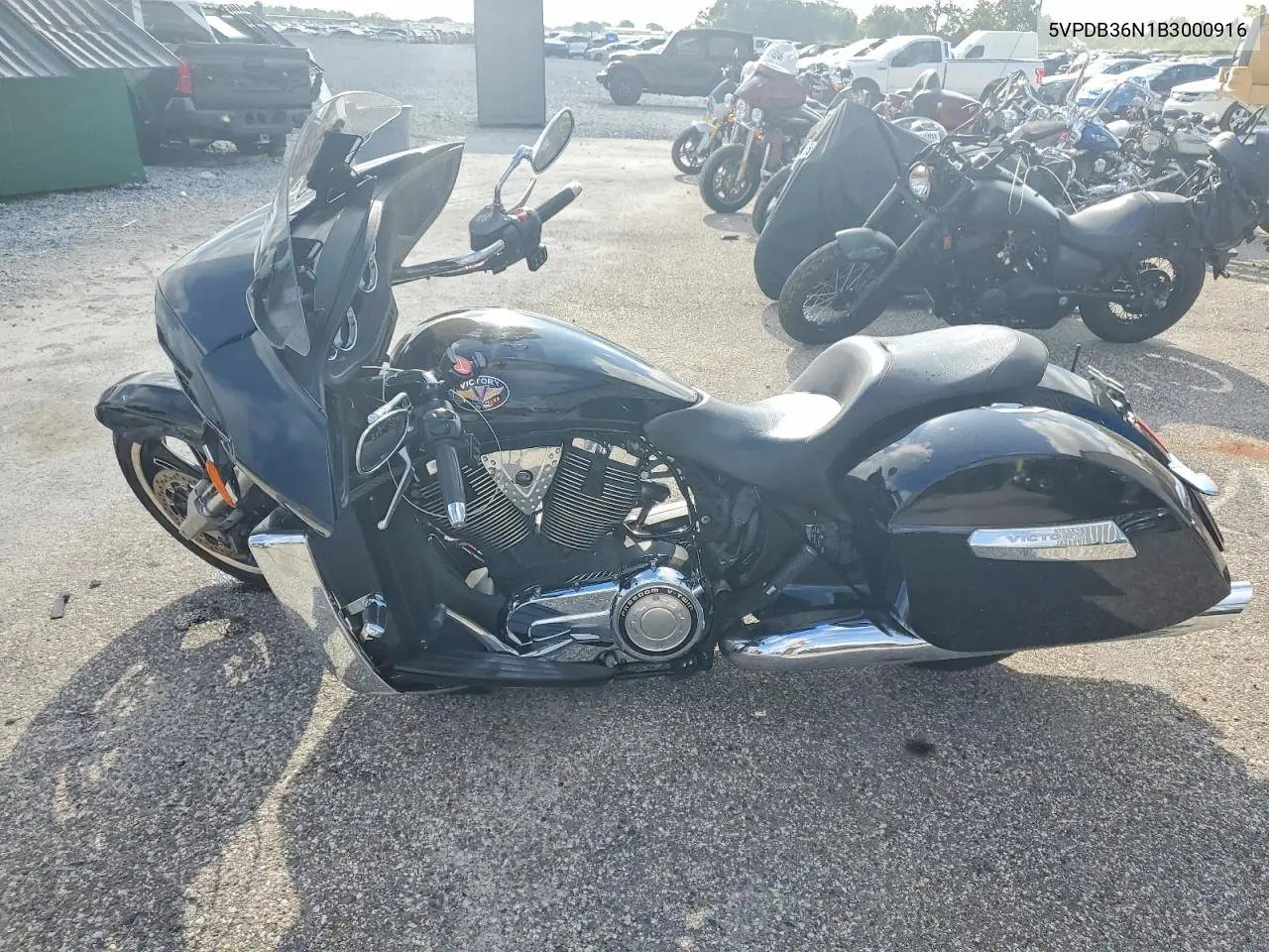 2011 Victory Motorcycles Cross Country Standard VIN: 5VPDB36N1B3000916 Lot: 52774906