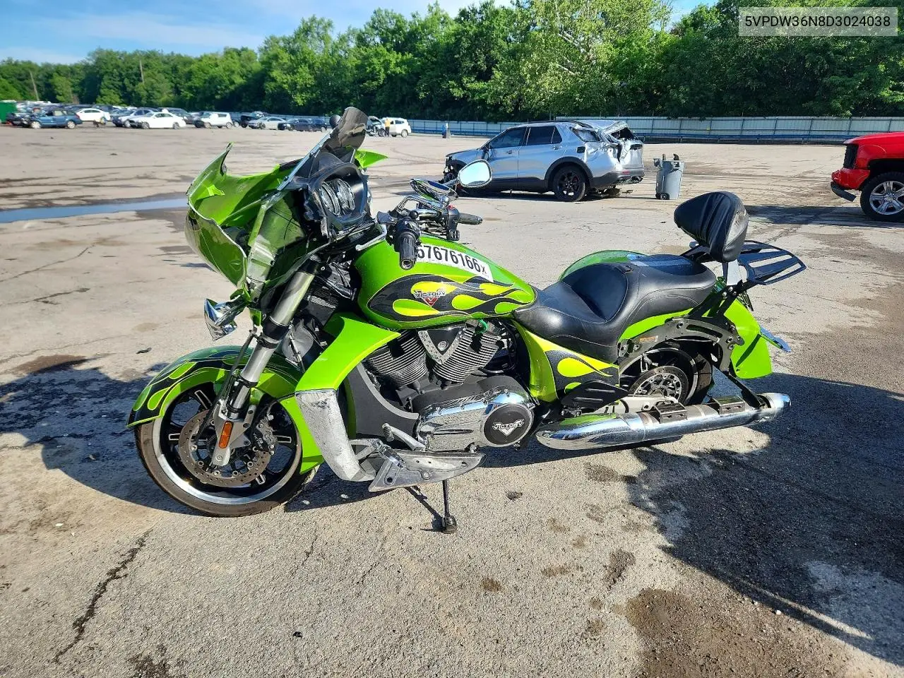 2013 Victory Cross Country VIN: 5VPDW36N8D3024038 Lot: 57676166