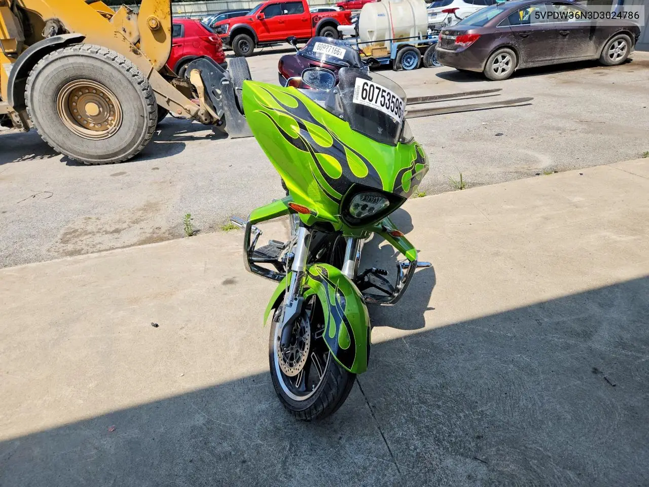 2013 Victory Cross Country VIN: 5VPDW36N3D3024786 Lot: 60753596