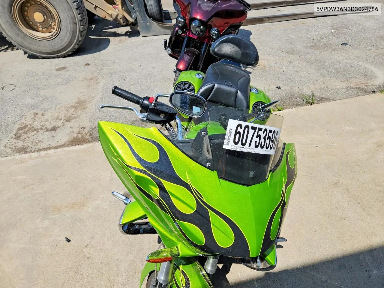 2013 Victory Cross Country VIN: 5VPDW36N3D3024786 Lot: 60753596