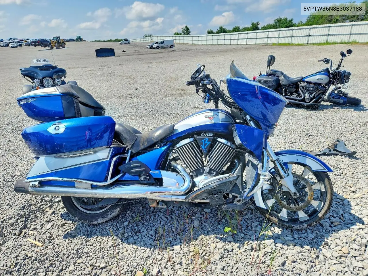2014 Victory Motorcycles Cross Country Tour VIN: 5VPTW36N8E3037188 Lot: 60559006