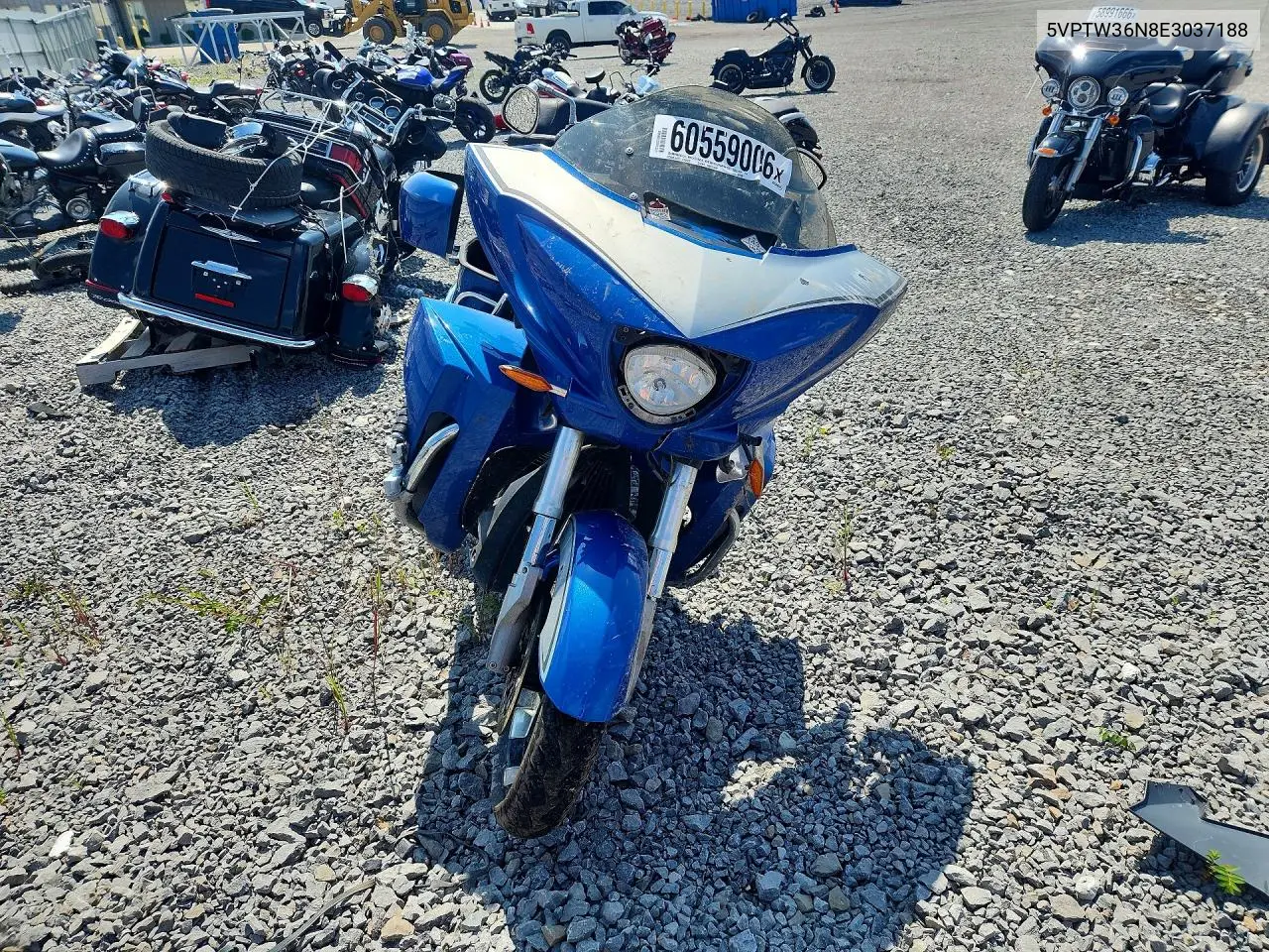 2014 Victory Motorcycles Cross Country Tour VIN: 5VPTW36N8E3037188 Lot: 60559006